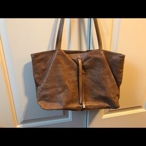 Latico Taupe Leather Tote